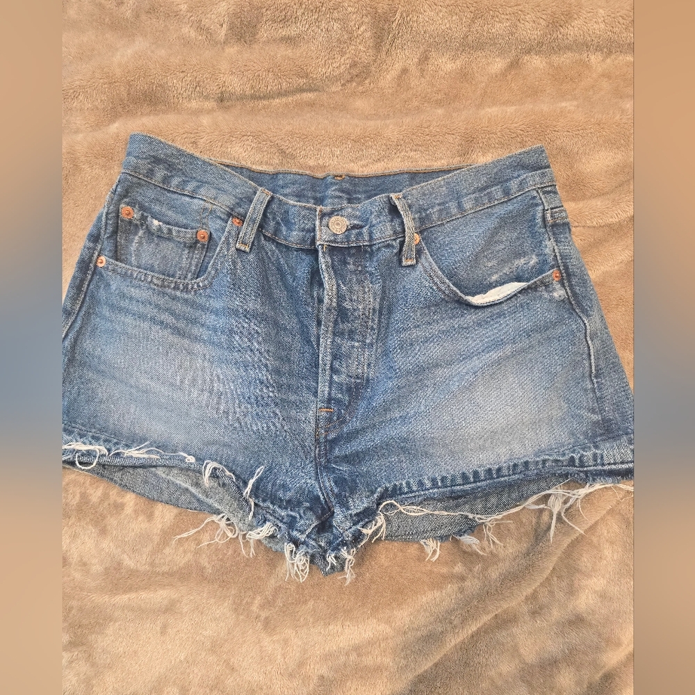 LEVIS 501 Denim Blue Women's Shorts
